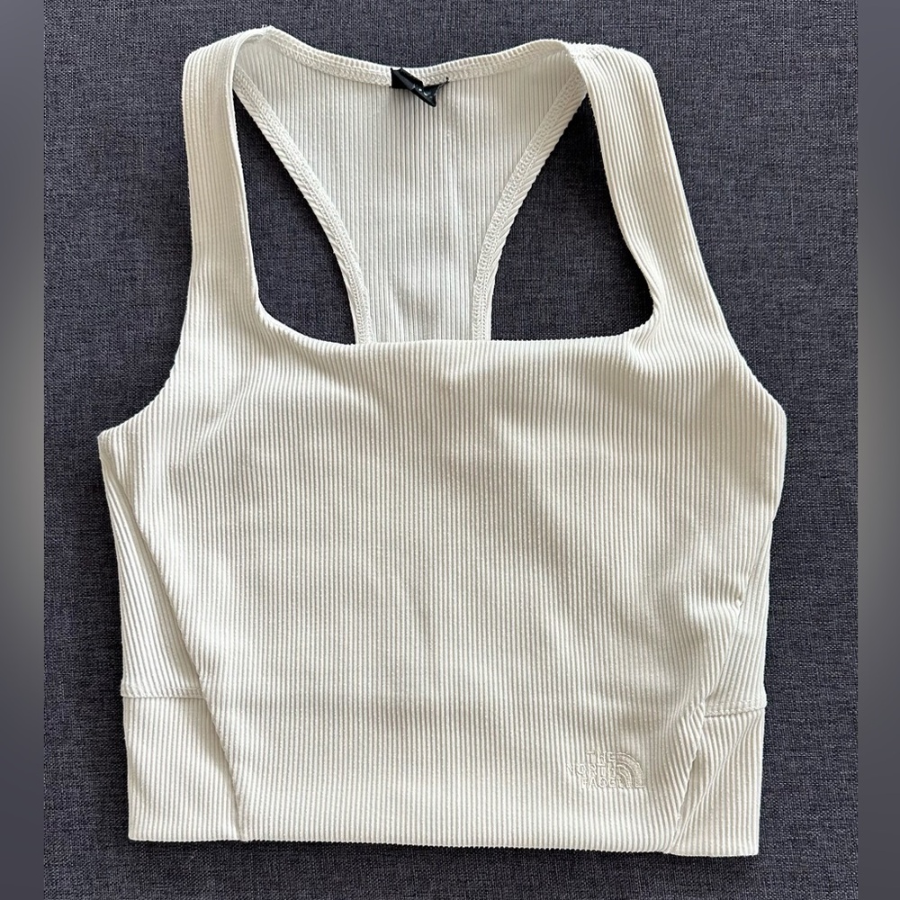The North Face Off-White Ribbed Tank Top